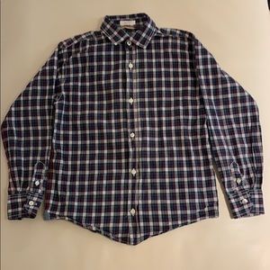 Boys Hartford Plaid Slim Fit Button Down Shirt - 8